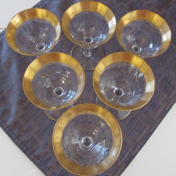 Tiffin Franciscan Ramble Rose Cocktail glasses - Picture 8 of 8